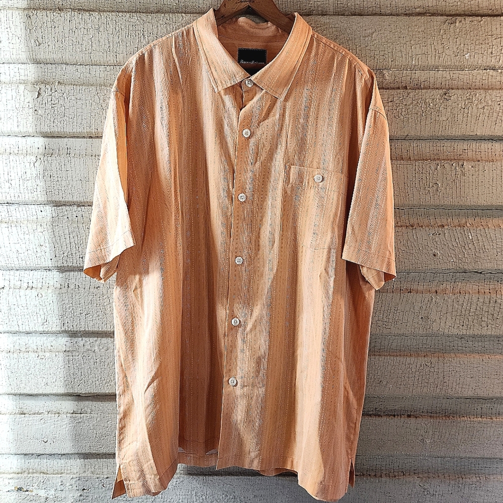 Tommy Bahama Mens Silk casual button-down Hawaiian shirt size XXL